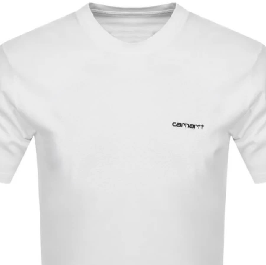 Alternative Image for ProductCarhartt Script Short Sleeved T Shirt White2